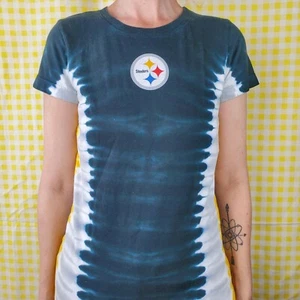 Pittsburgh Steelers Equipo NFL Ropa Gráfica Tie Dye Camiseta Para Mujer Pequeña Usada en Excelente Condición - Imagen 1 de 6