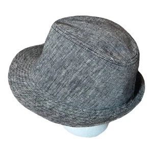 San Diego Hat Company Fedora Gray Men's Size OS Shell 100% Linen Fashion Style - Picture 1 of 8