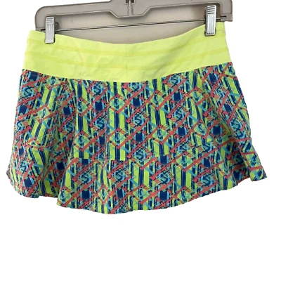 Falda deportiva de bambú para mujer Tasc colorida Pickleball falda geométrica tenis Foto 1 de 4