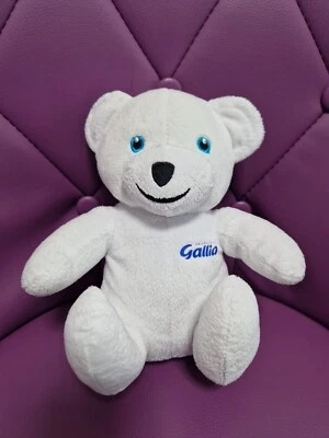  Doudou Peluche Ours Blanc Gallia 22cm - Photo 1/2