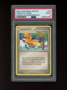 Pokemon PSA 9 MINT 2004 Tropical Wind World Championship Card Black Star 26 - Picture 1 of 2