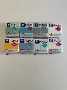 Fimo Polymer Clay - Lot of 8- Beautiful Colors - 2 oz Blocks - Picture 1 of 2