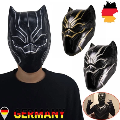 MARKENLOS DHL Marvel Superheld Black Panther Maske Cosplay Fancy Kostüme HalloweenGeschenk