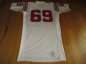 Game Used Sand-Knit EUGENE CHUNG No. 69 NEW ENGLAND PATRIOTS (Size 52) Jersey - Picture 1 of 12