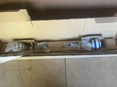 Barra de cortina remolino azul blanco decorada 28" - 48" CERÁMICA GRANERO NIÑOS 3846235 Foto 1 de 4