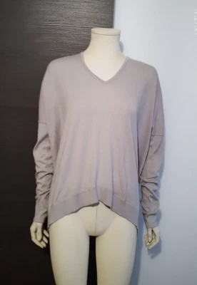 HELMUT LANG, Oversize Pullover in Kaschmir-Blend, Gr. L, 40, 42, 44, STEINGRAU, - Bild 1 von 4