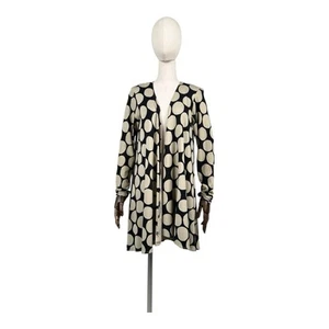 GUDRUN SJODEN Women's Polka Dot Open Front Cardigan Light Size M - Picture 1 of 9