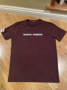 Baskin Robbins BE BOLDER Employee T-Shirt Size Large Brown Shirt New Logo - Picture 1 of 10