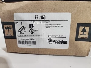 Emerson Appleton FFL-150 Box 2 Female Gasketed Pulling 90 Degree Elbow 1-1/2" - Picture 1 of 5