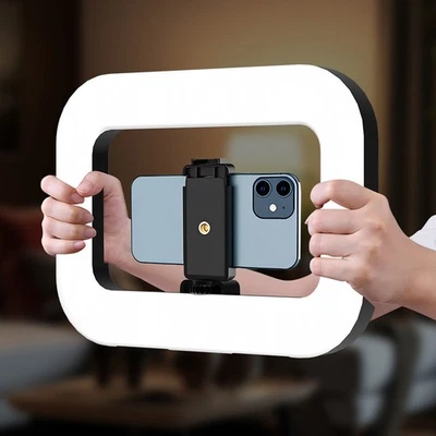 Smartphone Video Rig with Light Handheld Ring Selfie Light Kit LED Mobile Vide - Image 1 of 4