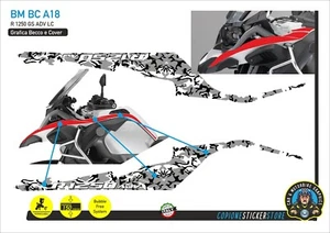 Motorrad Tank Schnabel Aufkleber BMW R 1250 gs adventure LC Camouflage BM BC A18 - Bild 1 von 1