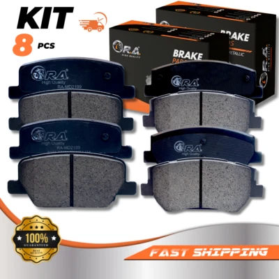 Front and Rear Disc Brake Pads for 2019 2020 Hyundai SANTA FE 2.0L 2.4L SE SEL - Image 1 of 4