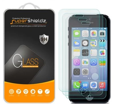 Protector de pantalla de vidrio templado 3X Supershieldz para Apple iPhone 4/4S Foto 1 de 4