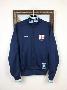Vintage Adidas Originals England Football Jacket Soccer Track Top World Cup Sz M - Picture 1 of 16
