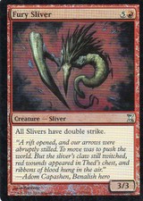 Magic Mtg FOIL Time Spiral Fury Sliver   near mint