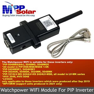 Watchpower WIFI Module for MPP SOLAR OFF-GRID inverters Android IPhone app