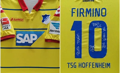 Trikot Lotto TSG 1899 Hoffenheim 2014-2015 Away Firmino *match prepared SIGNIERT - Bild 1 von 4