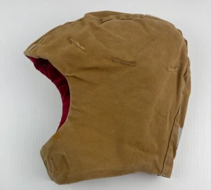 Vintage Carhartt Quilt Lined Hard Hat Liner Duck Brown Canvas HQ126 USA 1990's - Picture 1 of 6