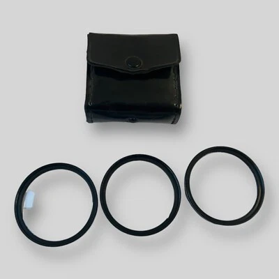 Vintage Vivitar Japan Close-Up Filter Lens 52mm No. 1,2,4 Coated with O - Pouch - Image 1 of 4