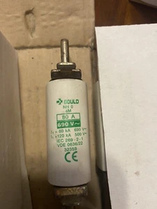 Gould Fuse 32359 NH 0 aM 80amp 690v Knife Fuse Links Look At Pictures For Info - Picture 1 of 2
