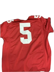 Ohio State Buckeyes Nike Football Jersey #5 OSU Red Youth Boys Kids Large 16-18 - Picture 1 of 4