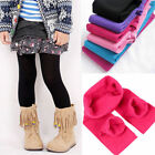 Kids Toddler Girl Fleece Lined Thermal Leggings Winter Warm Jeggings Trousers AU