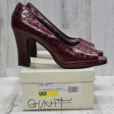 Tacones altos Amanda Smith 9M de cuero con punta abierta (3-3,9 pulgadas)  Foto 1 de 4