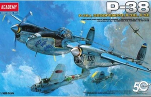 ACADEMY 12282 P-38J VERSIONE COMBINATA. Kit plastica scala 1/48 - Foto 1 di 13