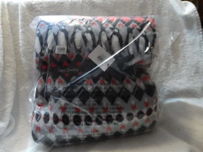 Vera Bradley Fleece  Throw Blanket 80" x 50" in Penguins Intarsia Pattern - Image 1 of 4
