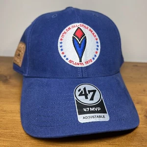 Atlanta Braves ‘47 Brand MVP Copperstown 1972 All Star Game Blue OSFA Hat Cap - Picture 1 of 12