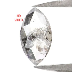 Diamante marquesa suelto natural de 0,48 quilates 7,50 mm diamante sal y pimienta LQ1524 - Imagen 1 de 8