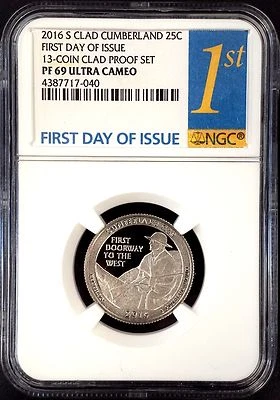 2016 S Proof Cumberland Gap Quarter, NGC PF 69 Ultra Cameo, First Day of Issue! - Image 1 of 4