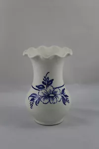 Florero Jarron de porcelana TALAVERA pintado a mano. 14 cm de altura. - Foto 1 di 2