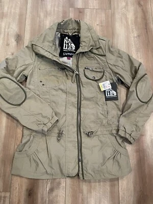 Новый с Ярлыками G.E.T хаки женщин производительности нейлона дождевик размер S/M Msrp $156 - Изображение 1 из 4
