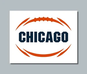 "CHICAGO" (Bears comparable) Football Photo Picture - 8x10 11x14 or 16x20 (B1W) - Picture 1 of 15