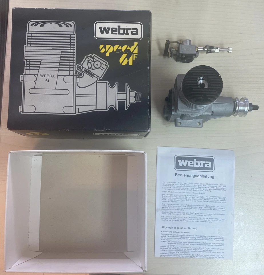 Webra Speed 61 R Racing ABC mit Vergaser 10 ccm RC Modellmotor Best.Nr: 1032 - Bild 1 von 1