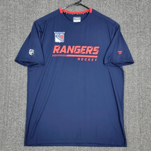 New York Rangers T-Shirt Mens XL Blue Short Sleeve NHL Jersey Cover