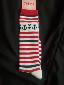 Gymboree Girls NWT New With Tags Bon Voyage Knee Anchors Socks Size8 and Up - Picture 1 of 1