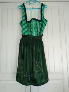 Trachtenkleid Gr 42 + weiße Kurzarmbluse + Unterrock  - Bild 1 von 4