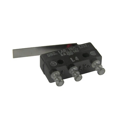 SPDT 5A 250 VAC Straight Lever Snap Action Switch Micro Switch 111SM47-T2 - Image 1 of 3