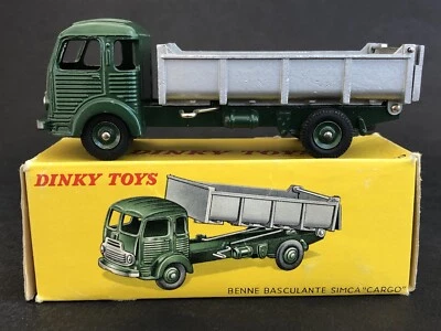 Ancienne DINKY TOYS FRANCE 578 BENNE BASCULANTE SIMCA "CARGO" Boîte d'origine - Photo 1/4
