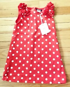 Girls ELand Red Polka Dot Holiday Party Dress w Flowers Size 6 NWT Amazing! - Bild 1 von 12