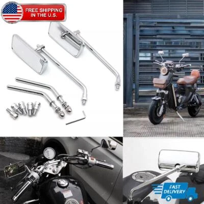 For Suzuki Intruder VS 700 750 800 1500 1400 Chrome Motorcycle Rear view Mirrors - Изображение 1 из 4