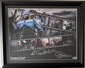 Fotografía firmada por Peter Weller Robocop 12x16 Beckett autenticada enmarcada - Imagen 1 de 9