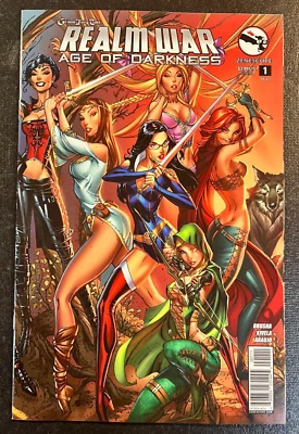 GRIMM FAIRY TALES Reino Guerra Era de las Tinieblas 1 Variante J Scott Campbell Raro SEXY Foto 1 de 2