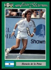 1991 NetPro Tour Stars Horacio do la Pena #96 Rookie RC Set Break