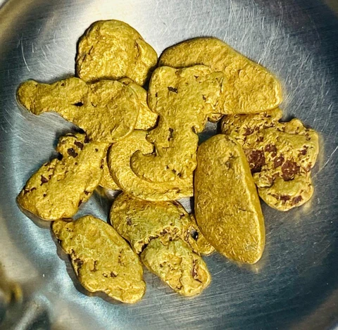 GOLD NUGGETS 5+ GRAMS #4 Mesh Alaska Natural Placer Mammoth Creek Hi Purity Cover
