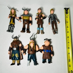 Set 7x Drachenzähmen leicht gemacht Figuren 5" Spin Master Disney Vikings - Bild 1 von 2