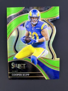 2023 Seleccionar nivel de club verde Prizm troquelado #284 Cooper Kupp/499 carneros - Imagen 1 de 2