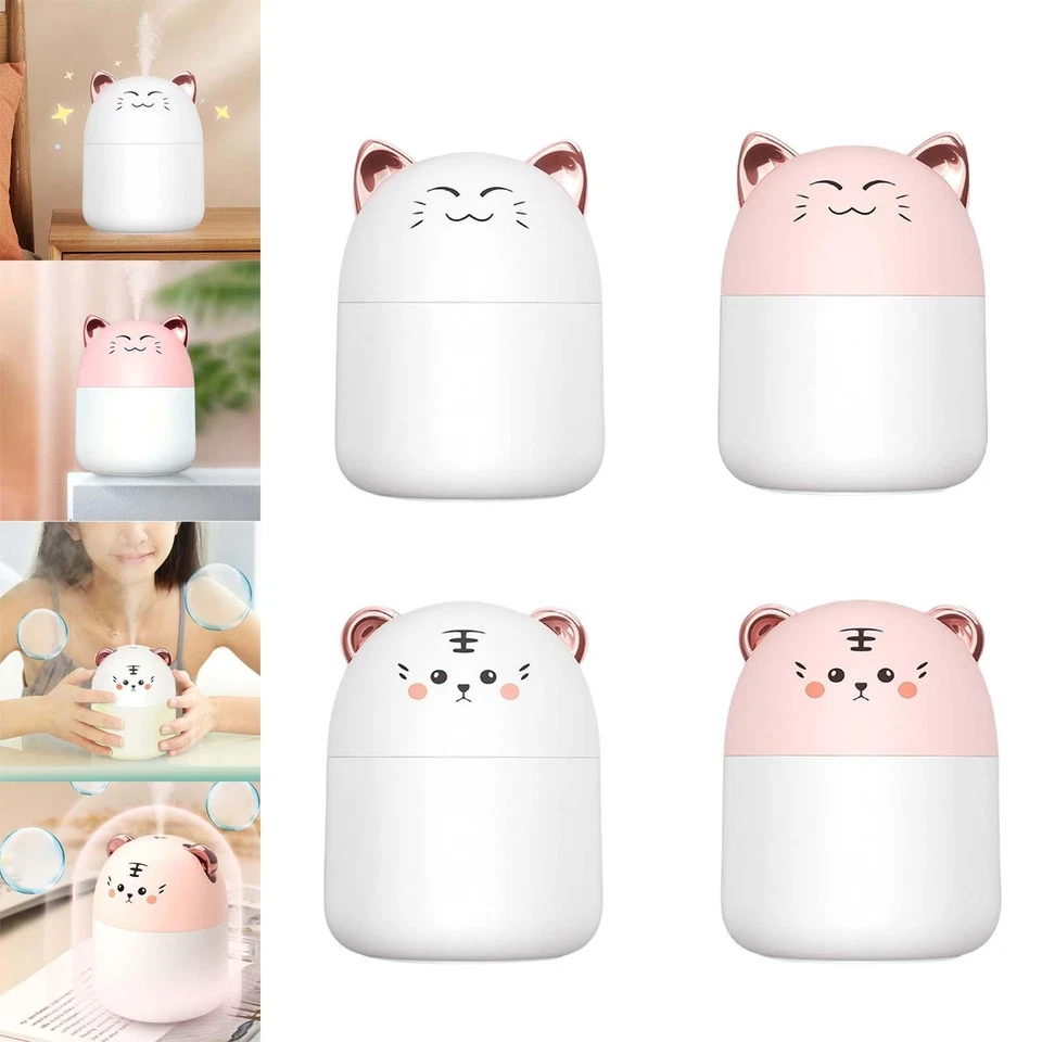 Lovely Small Air Humidifier 250ml Water Tank USB Silent Cool Mist Humidifier - Image 1 of 1